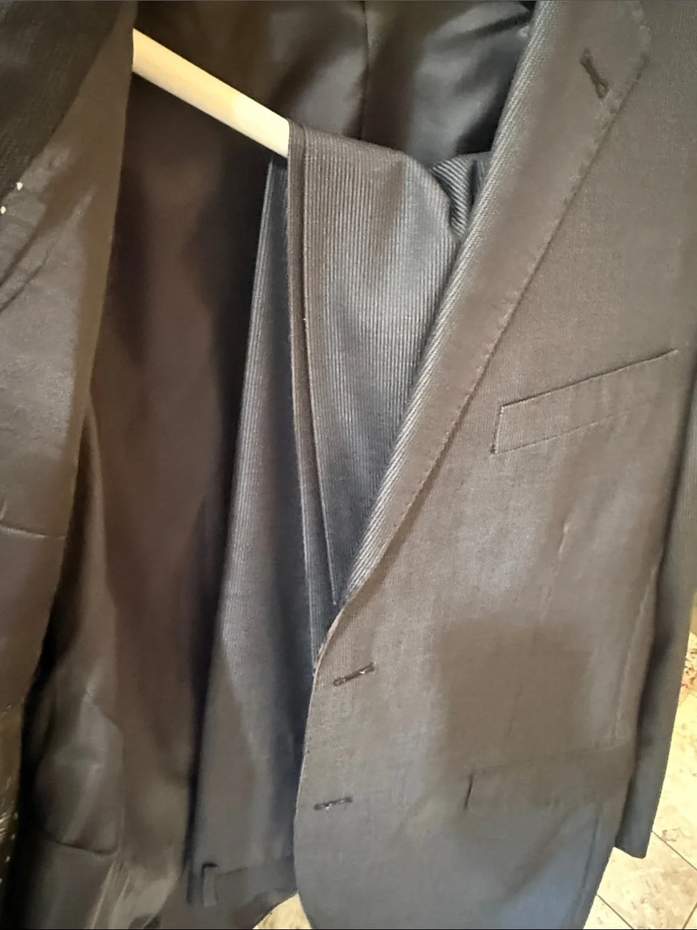 Tailored Navy Men's Suit Jacket